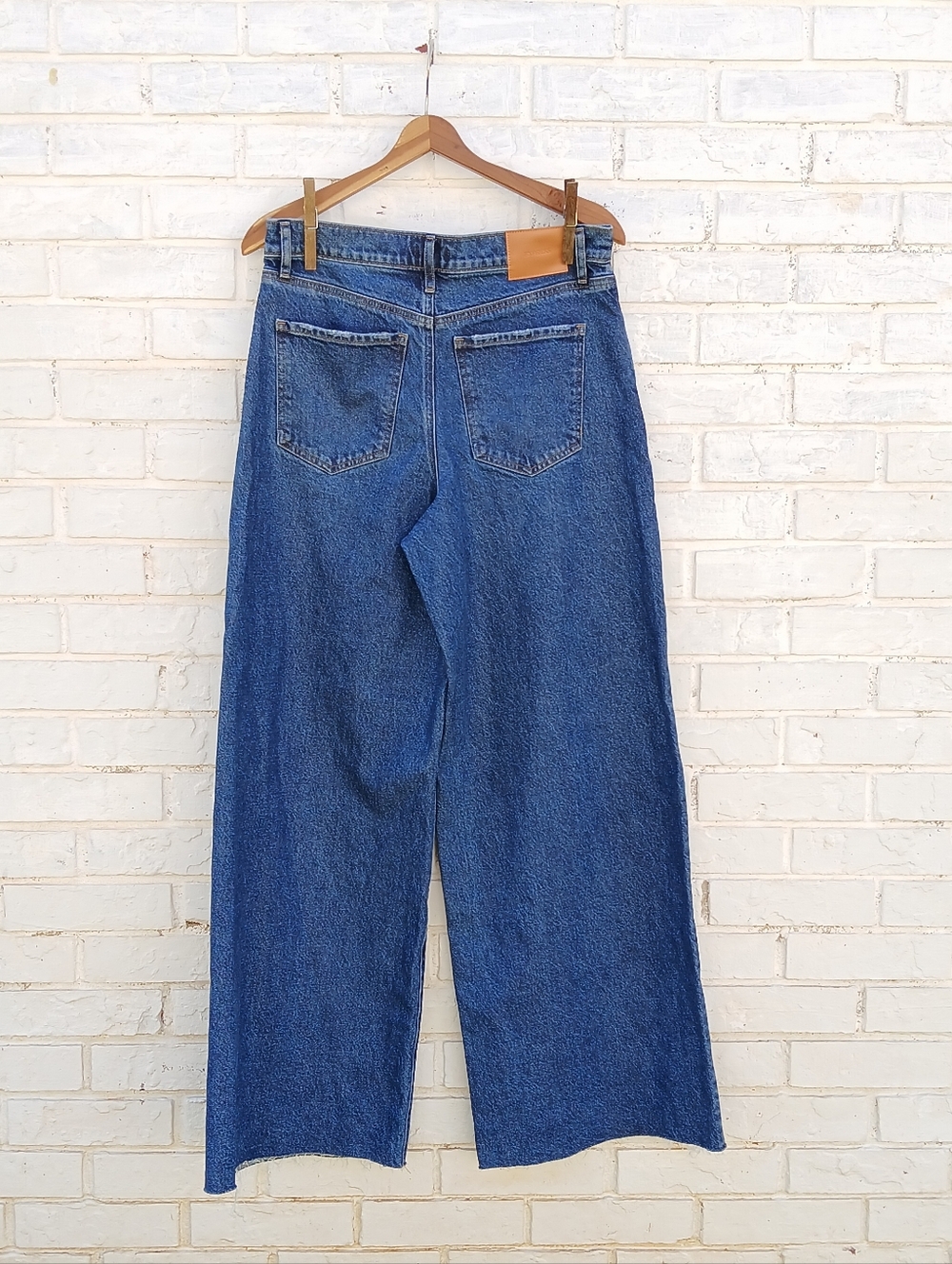 Express Relaxed Wide Leg Jeans Size 8R - Picture 7 of 13